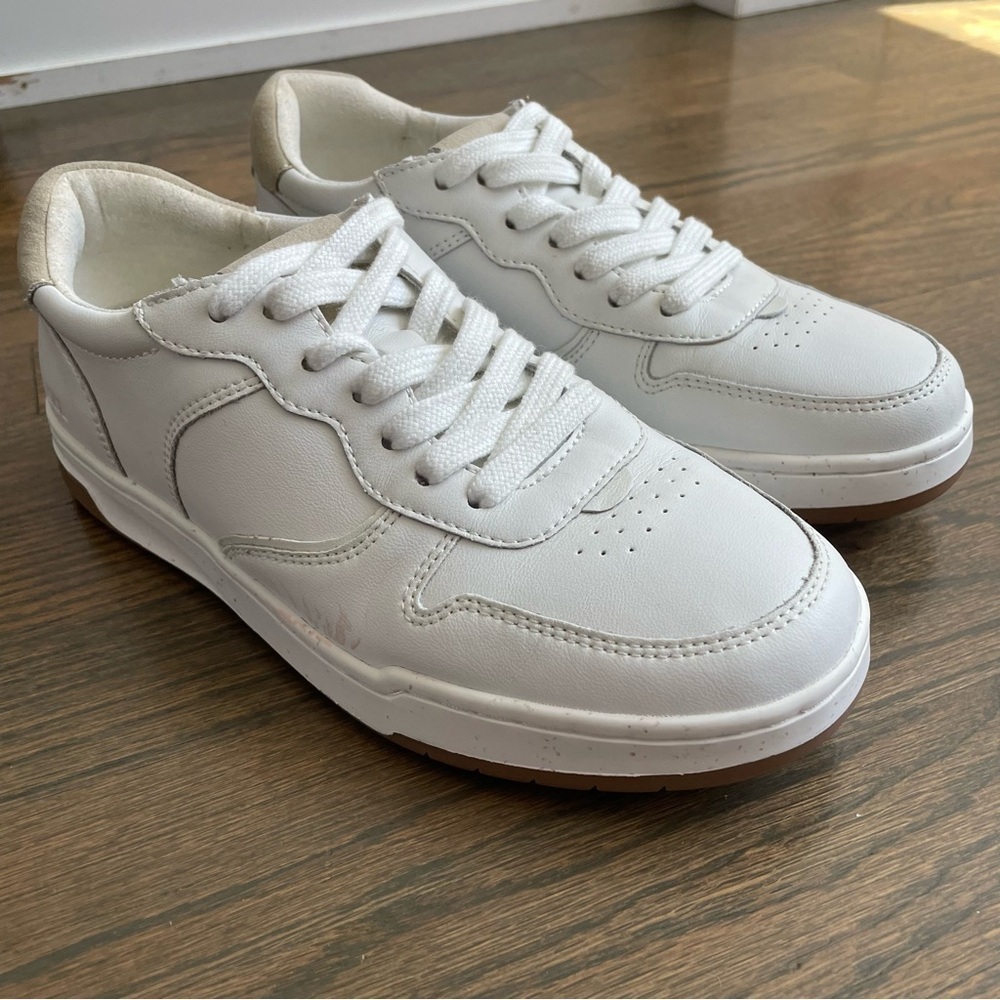 Madewell Court Sneakers in White Leather Ivory Multi - Picture 13 of 14